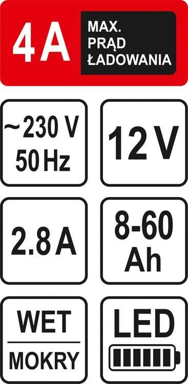 Toya STHOR RECTIFIER 12V 2.8A 60Ah LED