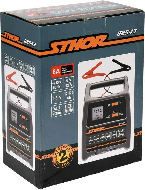 Sthor Toya Sa Poland Pakrovėjas akumuliatoriams | 8A / 12V / 120 Ah | LED (82543)