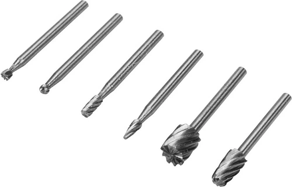 STHOR HSS frezos šlifuokliams, mini kotas, 3,2 mm, 6 vnt.
