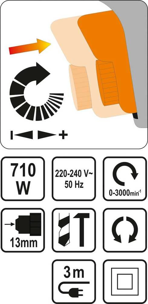 STUGTINIS GRĄŽAS STHOR 710W