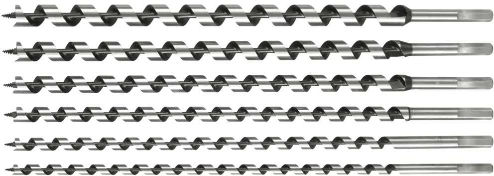 Grąžtas Toya Sa Poland VOREL medienos grąžtų rinkinys, 6 vnt. / 460 mm, 10–20 mm, 22466