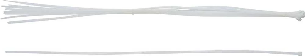Bgs Technic Suveržimo dirželiai | balta spalva | 8.0 x 1000 mm | 10 vnt. (80779)