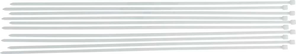 Bgs Technic Suveržimo dirželių asortimentas | balti | 8,0 x 800 mm | 10 vnt. (80775)
