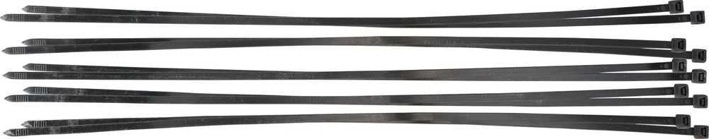 Bgs Technic Suveržimo dirželių asortimentas | juodi | 8,0 x 700 mm | 10 vnt. (80773)