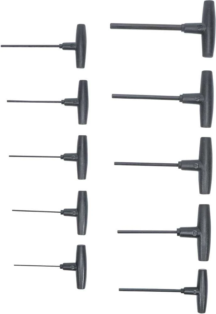 Bgs Technic T-rankenėlių atsuktuvų rinkinys | Hex šešiakampis Hex 2-10 mm | 10 vnt. (791)