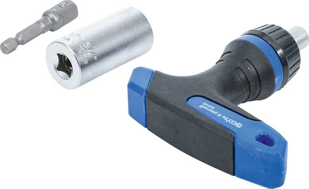 Bgs Technic Terkšlinė rankena su daugiafunkcine galvute | 10 mm (3/8") | 7 - 19 mm | 3 vnt. (92540)