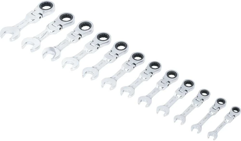 Bgs Technic Terkšlinių trumpų šarnyrinių raktų rinkinys | 8-19 mm | 12 vnt. (30003)