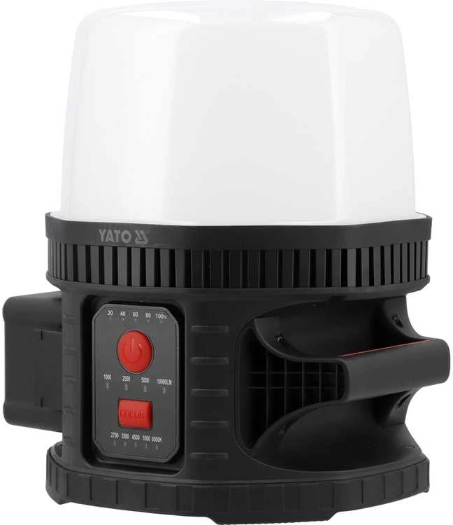 Toya Sa Poland Galingas nešiojamas neakinantis prožektorius su abažūru | 18V 10000LM 360°, IK08 (YT-829670)