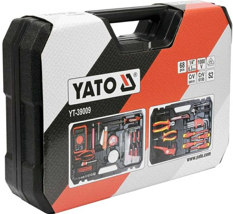 Yato įrankių rinkinys elektrikui YT-39009 68 vnt