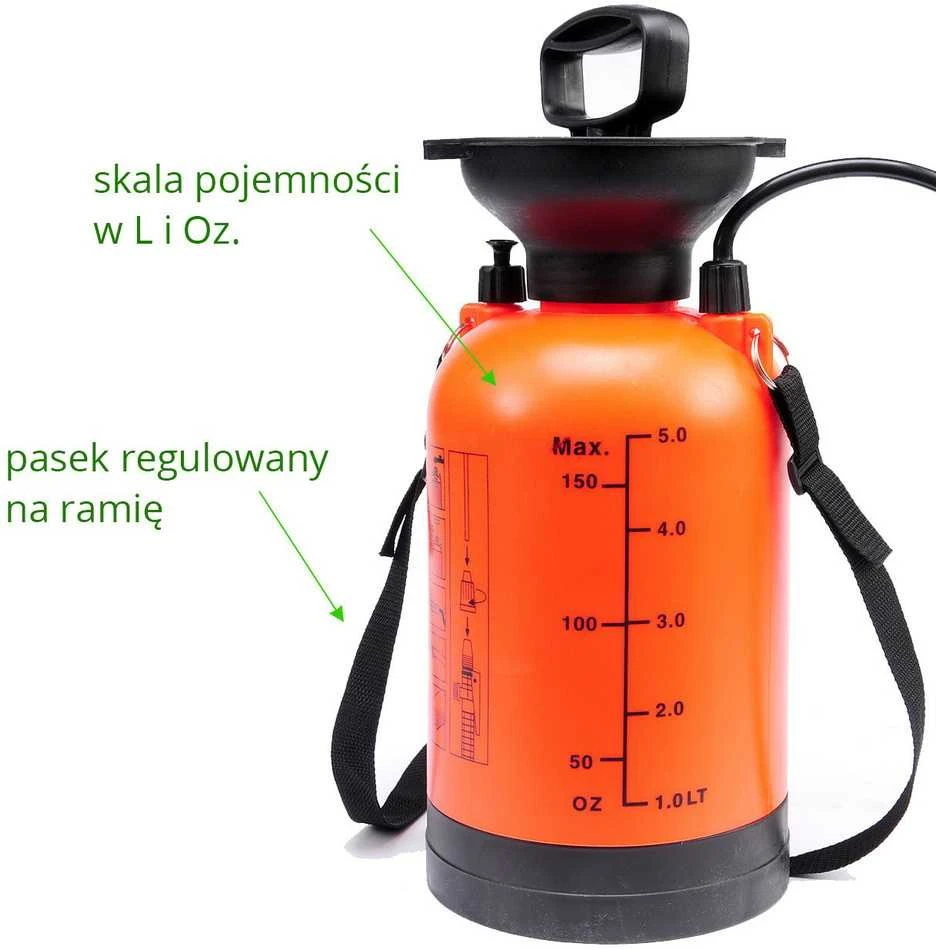 Toya Sa Poland Slėginis purkštuvas | 5 l | iki 3 m | 0,2 MPa (89516)