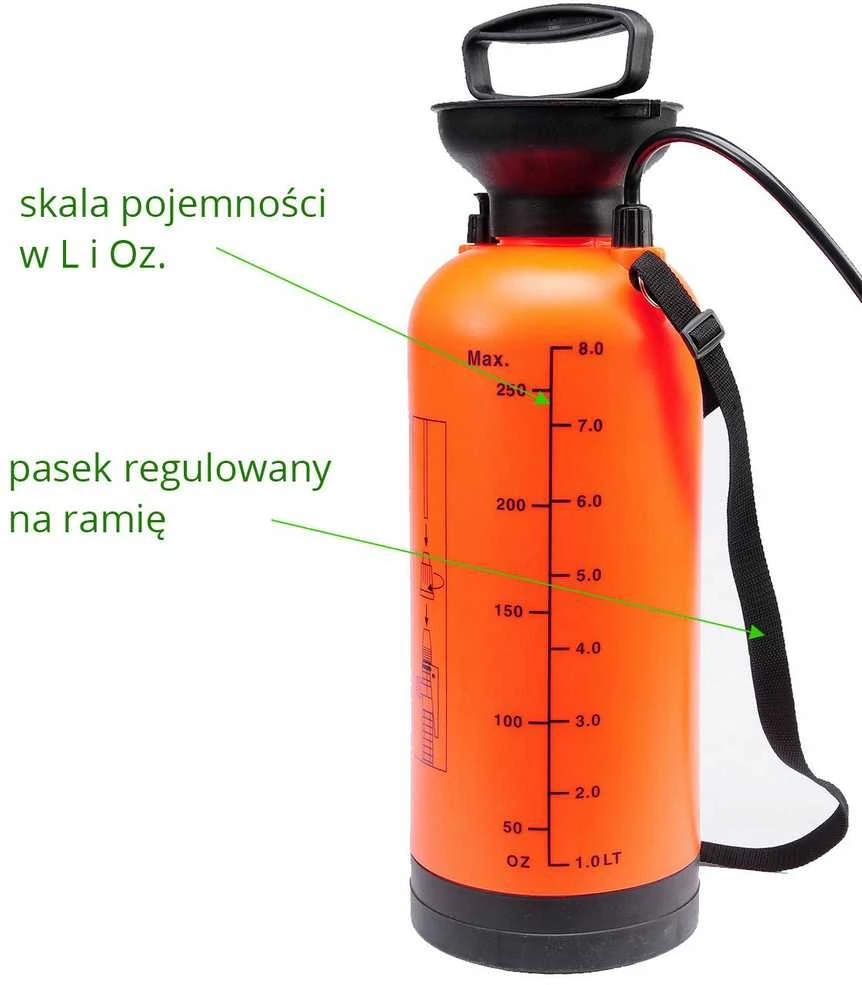 Toya Sa Poland Slėginis purkštuvas | 8 l | iki 3 m | 0,2 MPa (89519)