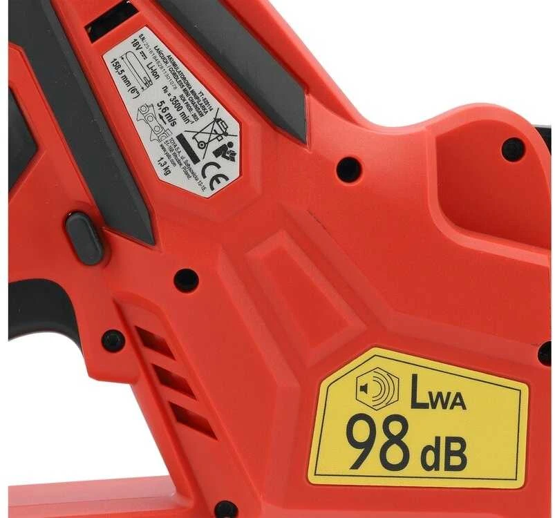 Yato Toya Sa Poland Akumuliatorinis grandininis pjūklas | 18 V | 2 Ah | 158,5 mm (6") juosta (YT-828113)