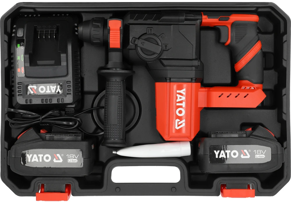 Toya Sa Poland Akumuliatorinis perforatorius | 18V SDS-PLUS 2x4,0AH (YT-827722)