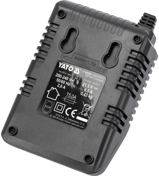 Yato Toya Sa Poland Akumuliatorių ir įkroviklio rinkinys | 18 V | 2 x 4,0 Ah (YT-828510)