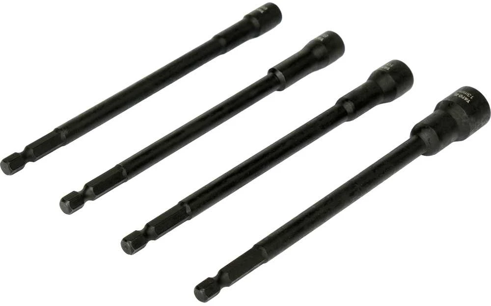 Toya Sa Poland Antgaliai - galvutės magnetinės CR-V | 1/4" | 150 mm | 4 vnt | 6-13 mm (YT-04642)