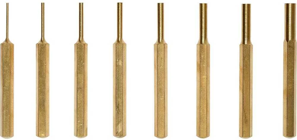 Yato Toya Sa Poland Bukų išmušėjų rinkinys – žalvariniai, šešiakampis profilis – 90 mm, 8 vnt (YT-47124)