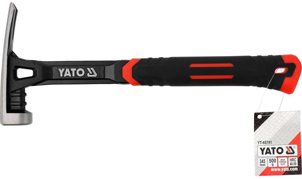 Toya Sa Poland Dailidės plaktukas | plieninė rankena / monolitinė konstrukcija | 500G/18OZ (YT-45741)