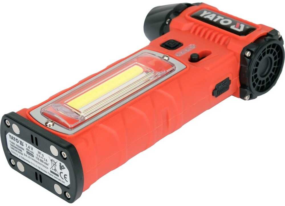Toya Sa Poland Daugiafunkcis turbo oro pūstuvas | 110000 aps./min | 4000 mAh | LED COB (YT-82937)