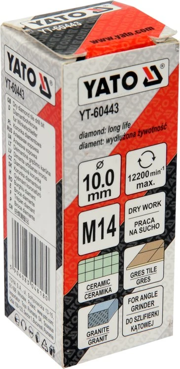 YATO CROWN M14 SU lituotu DEimantiniu patobulinimu 10 mm