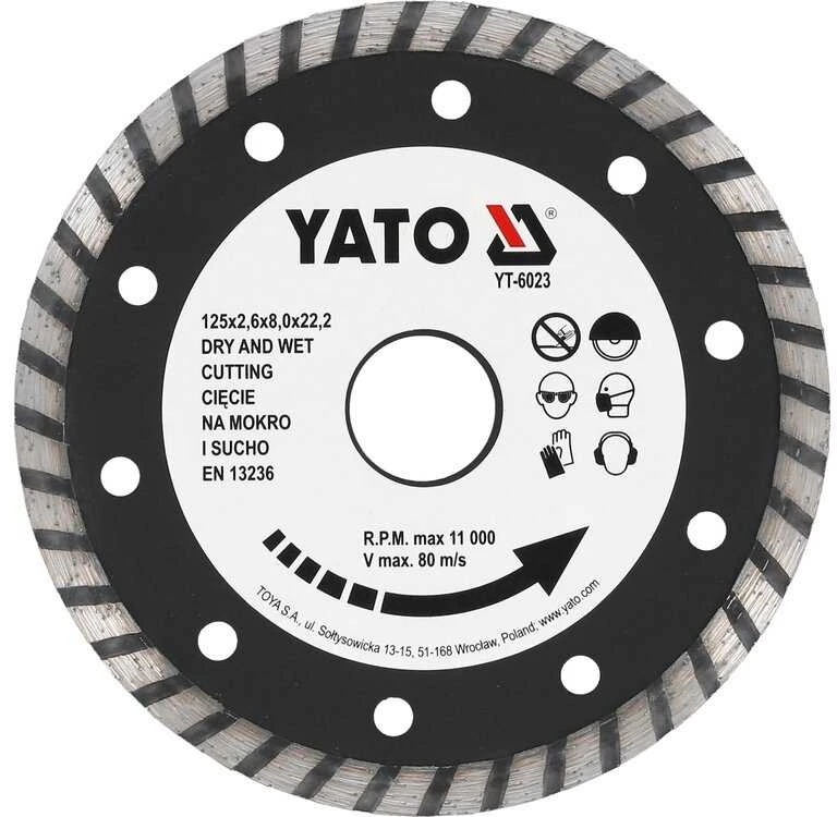 Yato Toya Sa Poland Deimantinis pjovimo diskas turbo HS 125 mm (YT-6023)