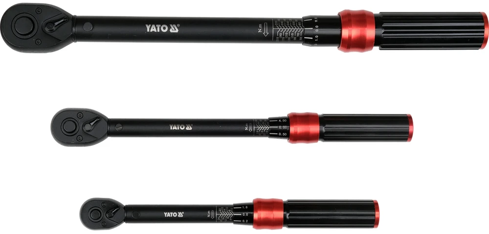 Yato Toya Sa Poland Dinamometrinių raktų rinkinys | 1/4", 3/8", 1/2" | 2–220 Nm | 9 vnt. (YT-07716)