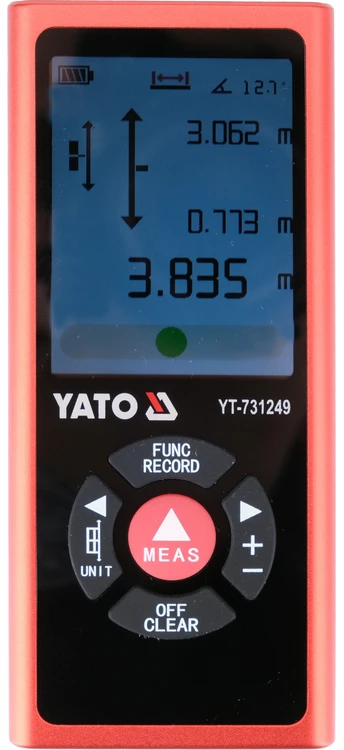 Toya Sa Poland Dvikryptis lazerinis atstumo matuoklis | 2 x 60 m | 120 m | USB-C (YT-731249)