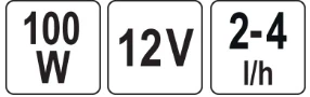 Yato Elektrinis alyvos ištraukimo siurblys 12V, skirtas variklio alyvai, dyzelinio alyvos ištraukimo įrenginys, mazuto siurblys