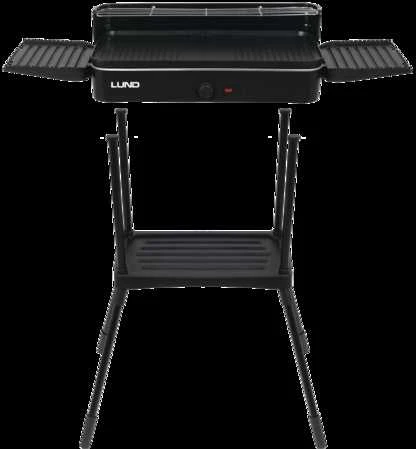 Lund Toya Sa Poland Elektrinis grilis | 2200W, dvipusė plokštė | 50×25 cm (67424)
