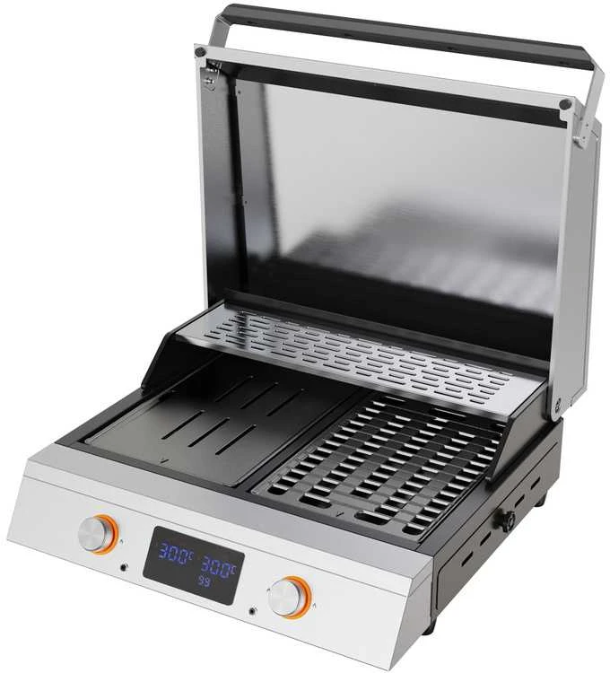 Toya Sa Poland Elektrinis grilis | 2300W | LED panelė | 2 zonos | Yatomi (YG-20071)