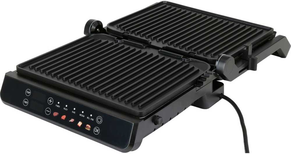 Toya Sa Poland Elektrinis grilis / vaflių keptuvė | 2IN1 | 2000W | LED CONTROL (67440)