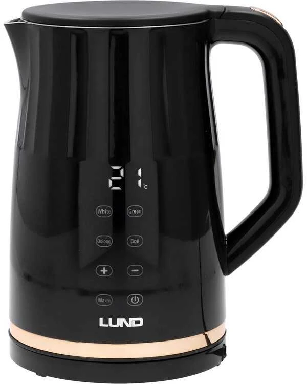 Lund Toya Sa Poland Elektrinis virdulys | temperatūros reguliavimas | juodas 1,7 l (68218)