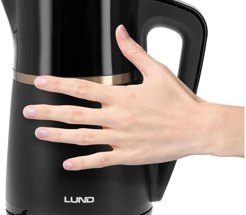 Lund Toya Sa Poland Elektrinis virdulys | temperatūros reguliavimas | juodas 1,7 l (68217)