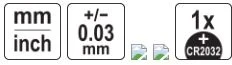 Toya Sa Poland Elektroninis slankmatis | 0–300 mm | ekranas 2,4″ (YT-72022)