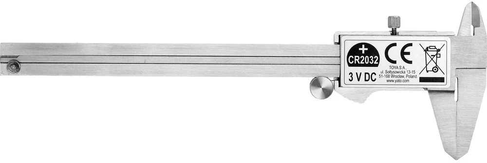 Toya Sa Poland Elektroninis slankmatis | 0–150 mm | ekranas 2,4″ (YT-72020)