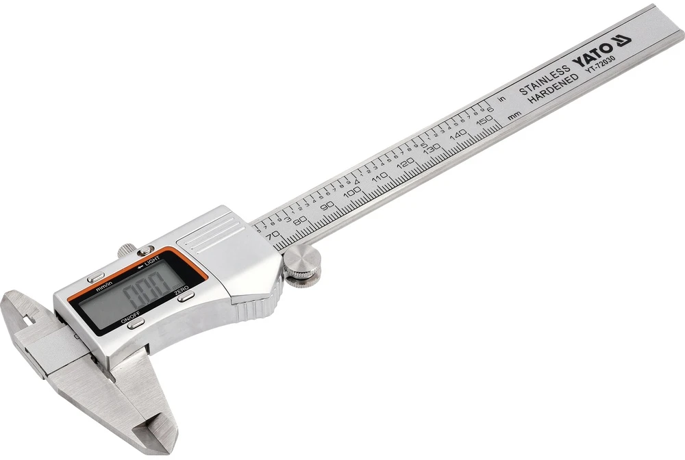 Toya Sa Poland Elektroninis slankmatis su apšviestu ekranu | 0–150 mm | 2,4 colio ekranas (YT-72030)