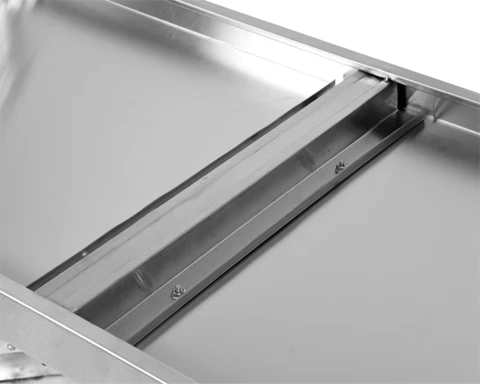 Yato Nerūdijančio plieno sieninis stalas su lentyna, 1400x700 mm stalviršis
