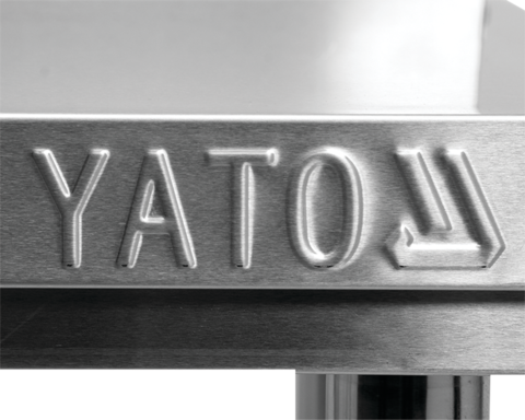 Yato Toya Nerūdijančio plieno sieninis stalas, su lentyna, 1200x600 mm darbastalis