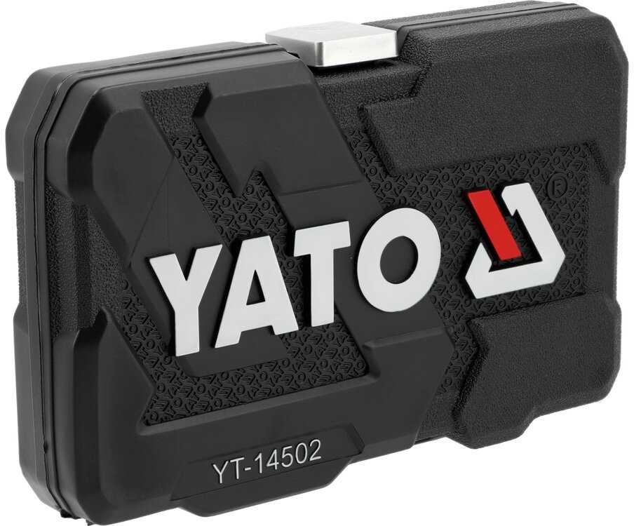 Yato Toya Sa Poland Galvučių su terkšle rinkinys – profesionalus, AS-Drive – 1/4", 68 vnt (YT-14502)