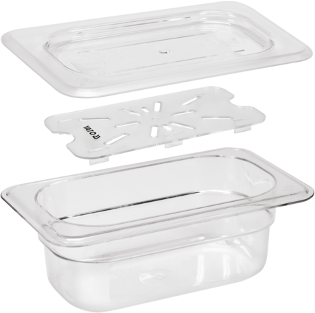 Yato Toya Sa Poland Gastronominis indas GN 1/2 | 325 × 265 × 150 mm | PC polikarbonatas | 8,9 l (YG-00402)