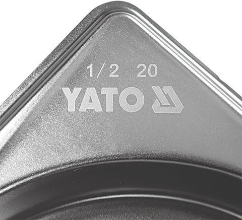 Yato Toya Sa Poland Gastronominis indas GN 1/2 | 325 × 265 × 20 mm | nerūdijantis plienas | 1,0 l (YG-00260)
