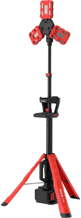 Toya Sa Poland Hibridinis LED darbo prožektorius su trikoju | 100 W | 10 000 lm | 18 V / 110–240 V | be akumuliatoriaus (YT-818394)
