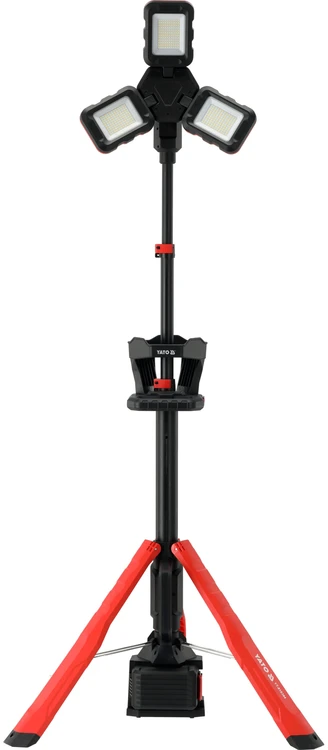 Toya Sa Poland Hibridinis LED darbo prožektorius su trikoju | 100 W | 10 000 lm | 18 V / 110–240 V | be akumuliatoriaus (YT-818394)