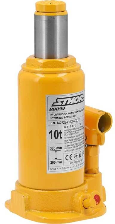 Toya Sa Poland Hidraulinis butelinis domkratas | stulpinis | 10 t | 200–385 mm (80094)