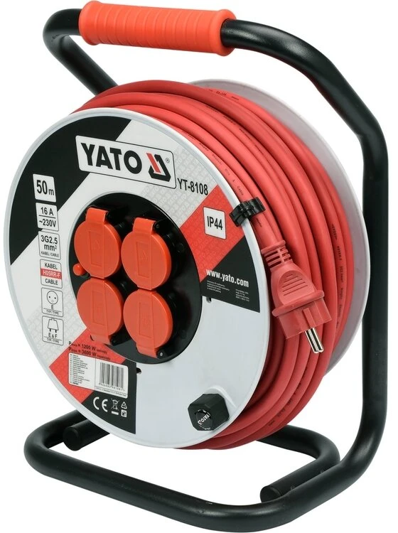 Ilgintuvas ant ritės Yato YT-8108, 50 m, 3x2,5 mm²