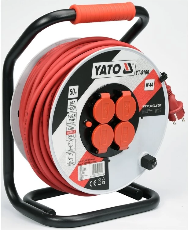 Ilgintuvas ant ritės Yato YT-8108, 50 m, 3x2,5 mm²