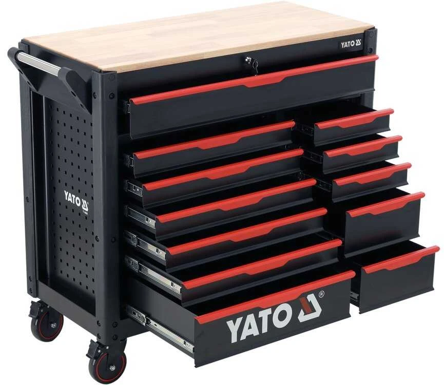 Yato Įrankių vežimėlis su 12 stalčių YT-09005, 1125 x 1000 x 480 mm