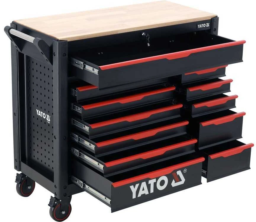 Yato Įrankių vežimėlis su 12 stalčių YT-09005, 1125 x 1000 x 480 mm