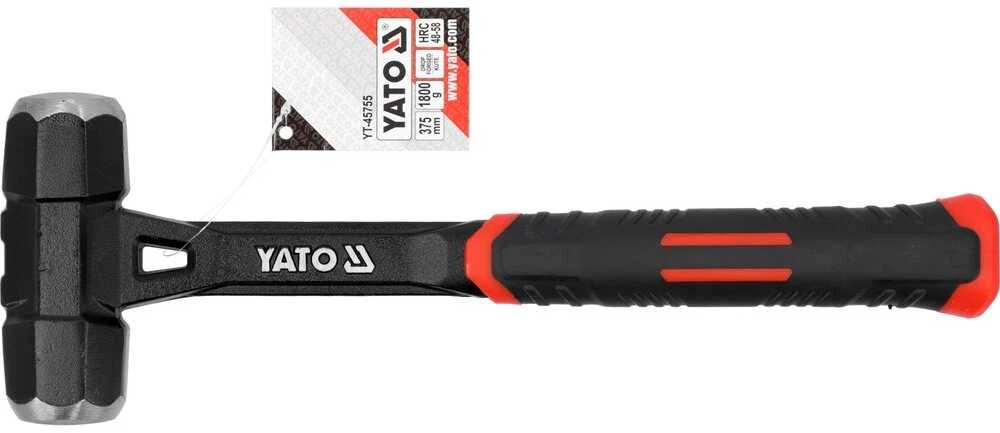 Toya Sa Poland Kalvio plaktukas su stačiakampe galvute / monolitinė konstrukcija | 1800G/4LB (YT-45755)