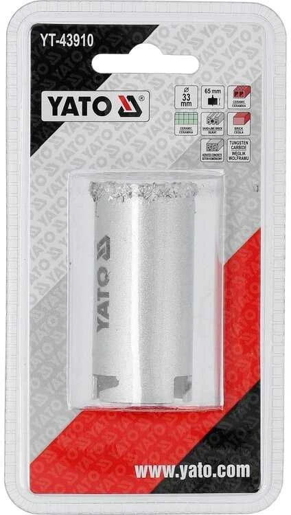 Toya Sa Poland Karbidinė karūna | Ø 33 mm | pjovimo gylis 65 mm (YT-43910)