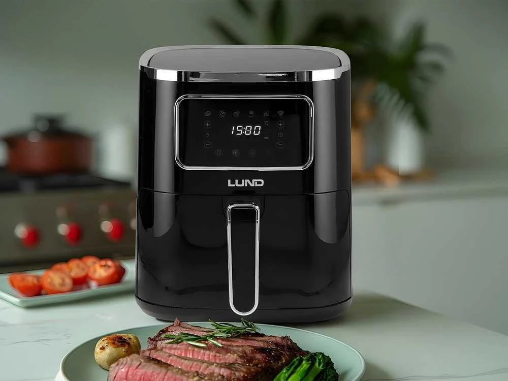 Lund Toya Sa Poland Karšto oro gruzdintuvė | be aliejaus, LCD valdymas | 5 L, 1450 W (67561)